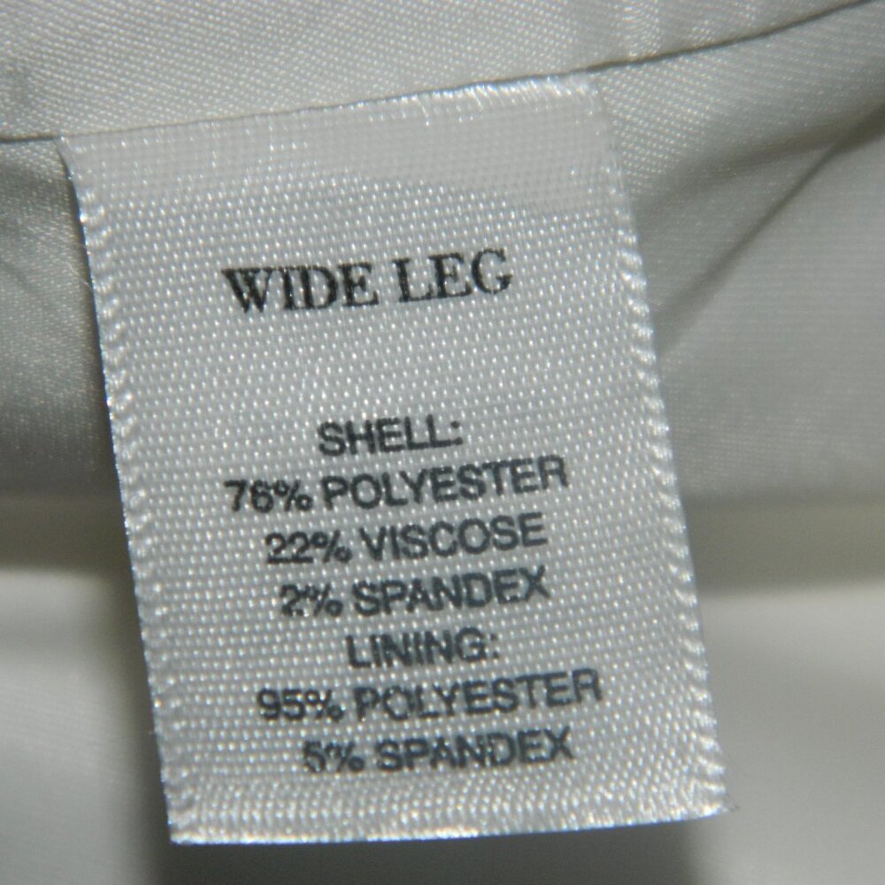 WHBM Contour 12R Wide Leg Lined Pants Womens Size 12 (B-19) - Picture 8 of 8